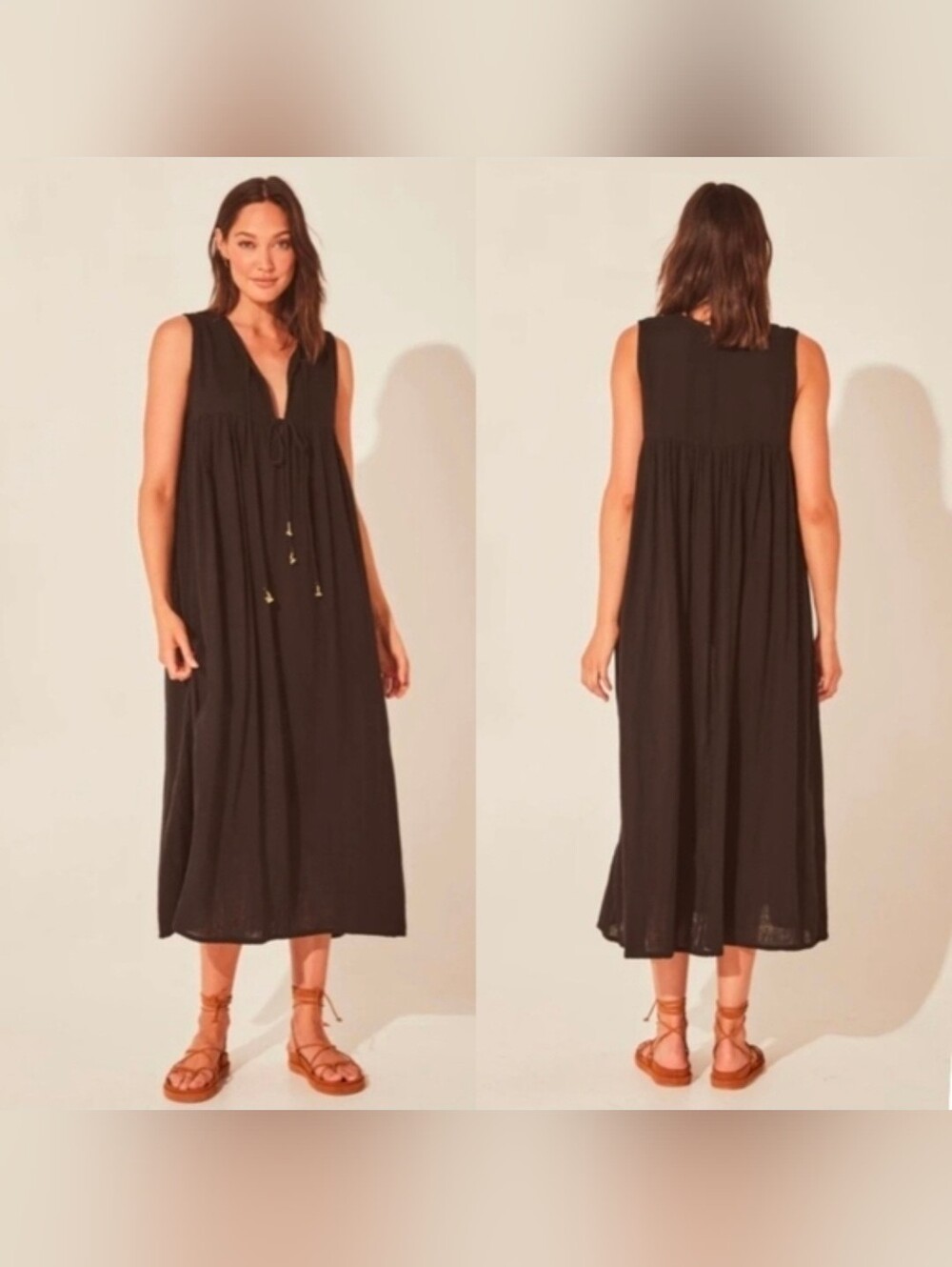 Daughters Of India Aalia Dress Black